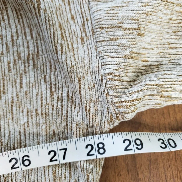 Pure Jill Linen Blend Cardigan Size M Tan Oversized Neutral Minimalist Lagenlook - Picture 3 of 9